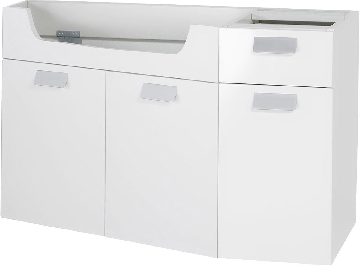 Differnz Unterschrank 100x60x33cm mit Softclose MDF weiß