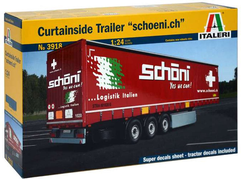 Italeri Modellbausatz LKW – 3918 Planenauflieger – Shoei Ch Kunststoff – 1:24 – Modellbau