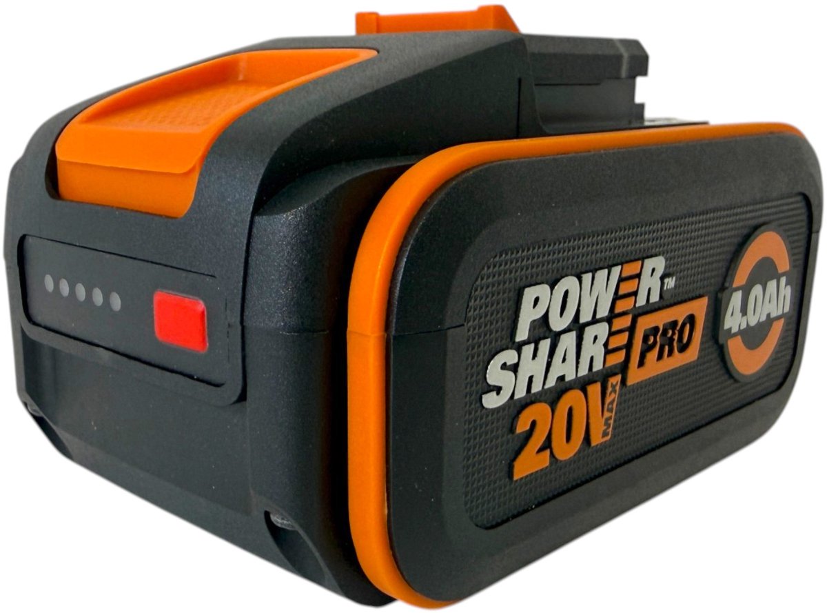 Worx 20 V 4 Ah Pro PowerShare Lithiumbatterie mit LED-Anzeige (WA3644)