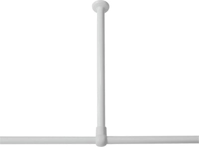 Sealskin seallux – Deckenhalterung für Duschvorhangstange 60 cm – weiß