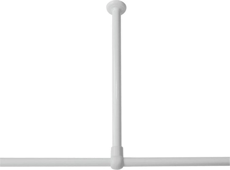 Sealskin seallux – Deckenhalterung für Duschvorhangstange 60 cm – weiß