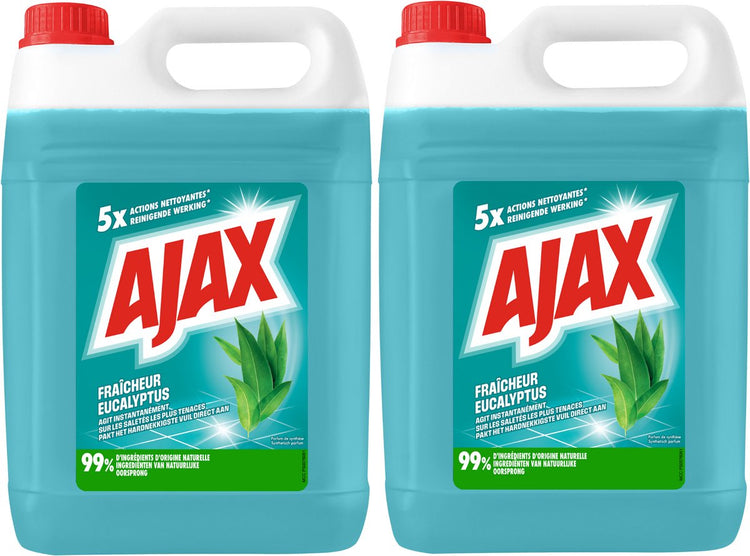 Ajax Allzweckreiniger – Eukalyptusduft – 2 Flaschen x 5 l