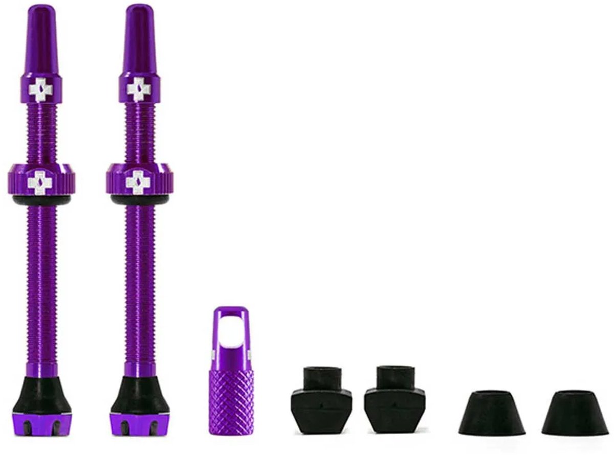 Muc-off Tubeless-Ventilset 60 mm lila