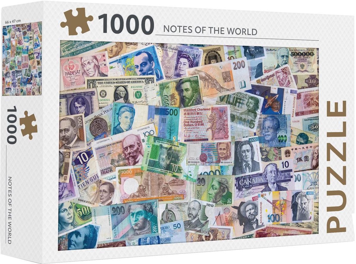 Rebo-Puzzle – 1000 Teile – Notizen der Welt – Premium-Qualität
