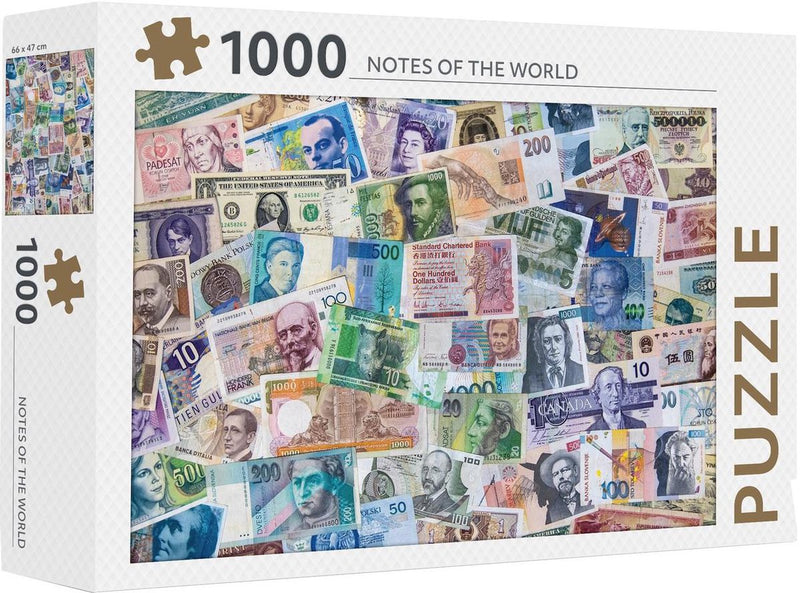 Rebo-Puzzle – 1000 Teile – Notizen der Welt – Premium-Qualität