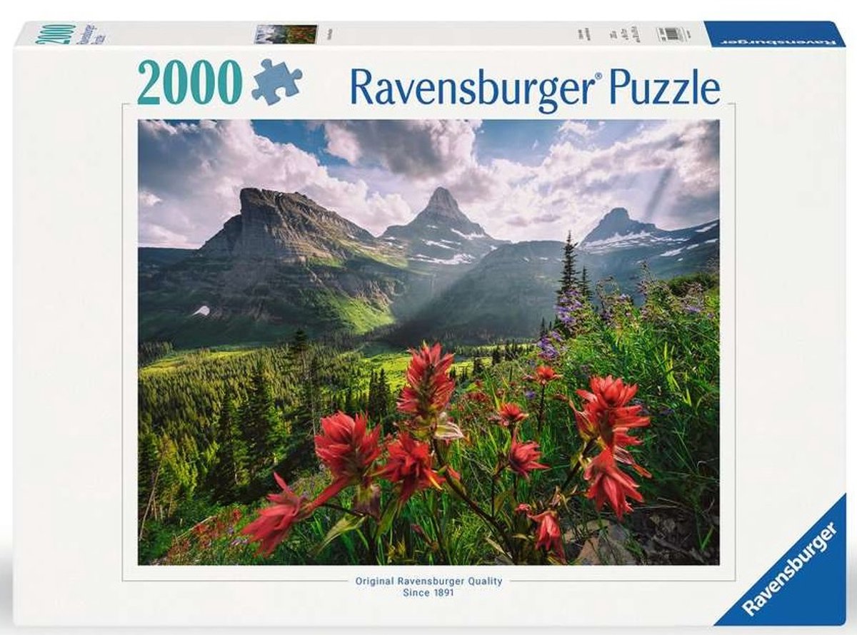 Ravensburger Puzzle unberührte Berge 2000 Teile Landschaft.