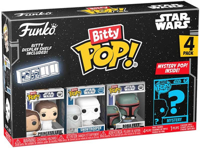 Funko Bitty Pop: Star Wars S2 – Leia 4 Stück.
