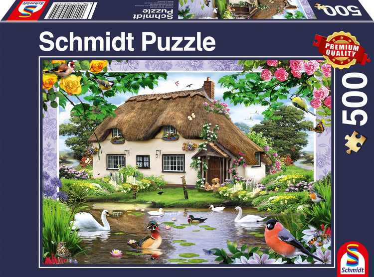 Schmidt - Puzzle - Romantisches Landhaus - 500 Teile - Kinder - ab 10 Jahren