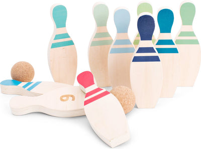 BS -Spielzeug hölzerne Bowlingset, 12dlg.
