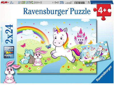 Ravensburger - märchenhaftes Einhorn -Puzzle 2x24 Teile