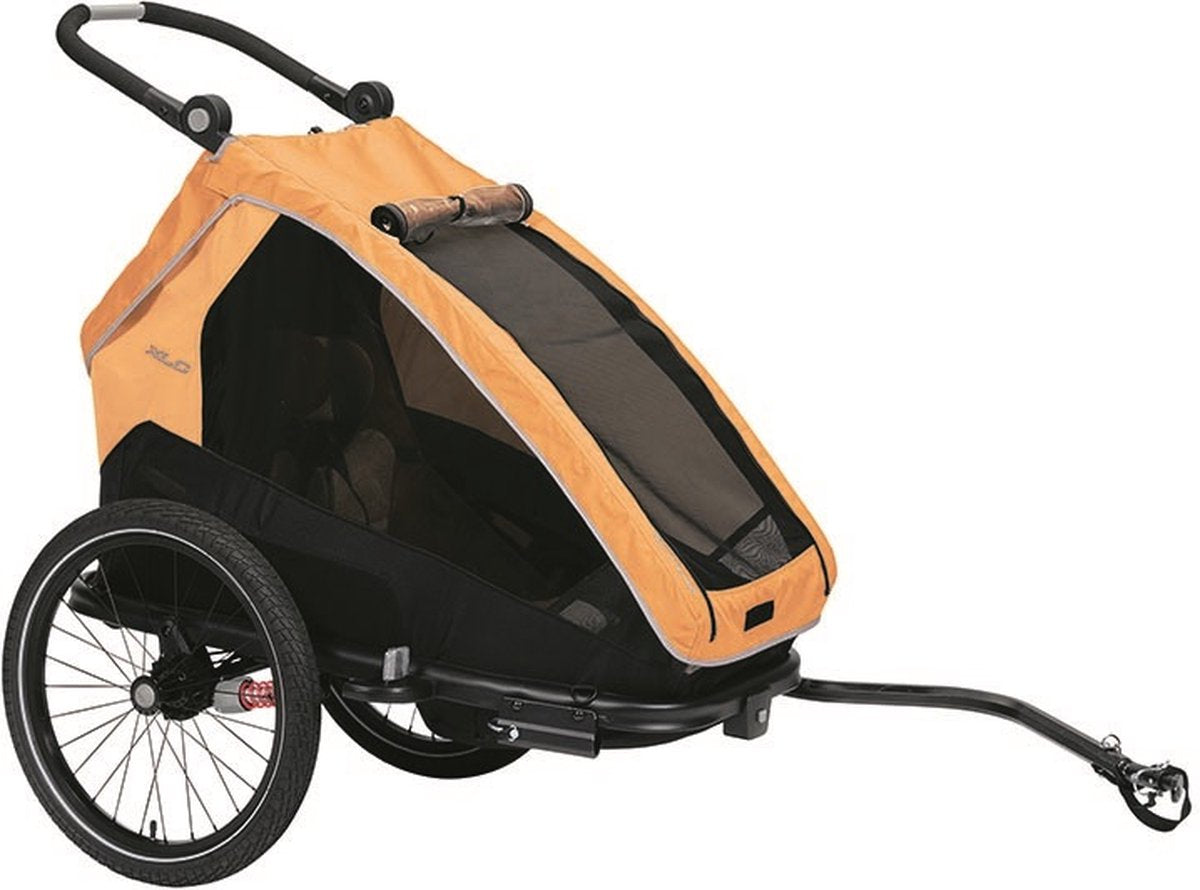 XLC Monos Fahrradanhänger – Orange – BS-C09 – Kinderwagen – Jogger