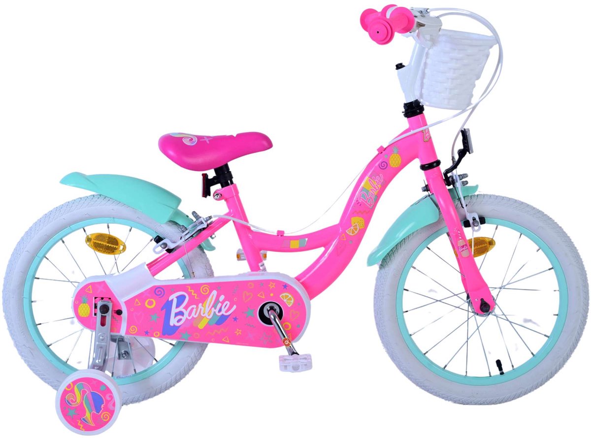 Barbie Children's Bike Girls 16 Zoll rosa zwei Handbremsen