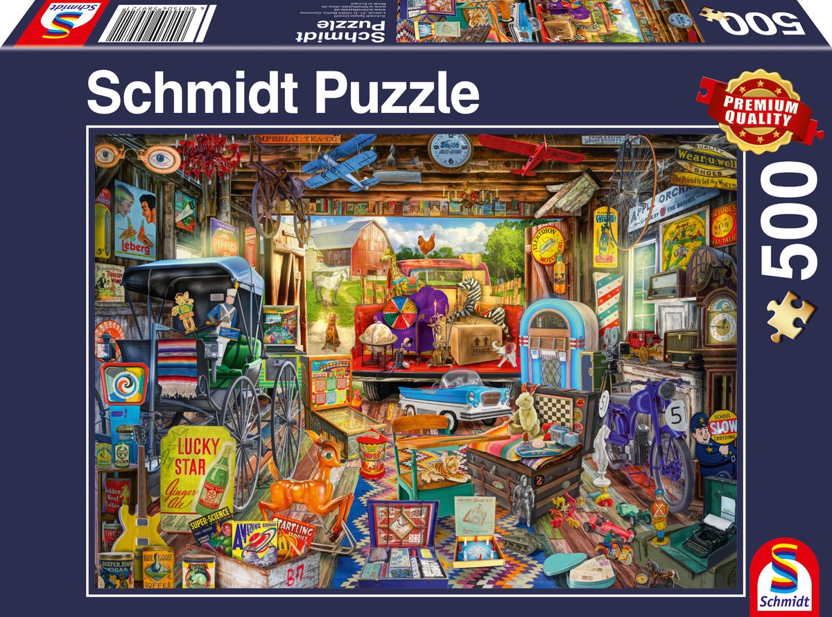 Schmidt – Puzzle – Flohmarkt – 500 Teile – Kinder – ab 10 Jahren