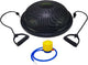 Tunturi Balancetrainer Pro mit Griffen – Balancekissen mit Widerstandsband-Set – Balanceball inkl. mitgelieferte Fußpumpe - inkl. kostenlose Fitness-App