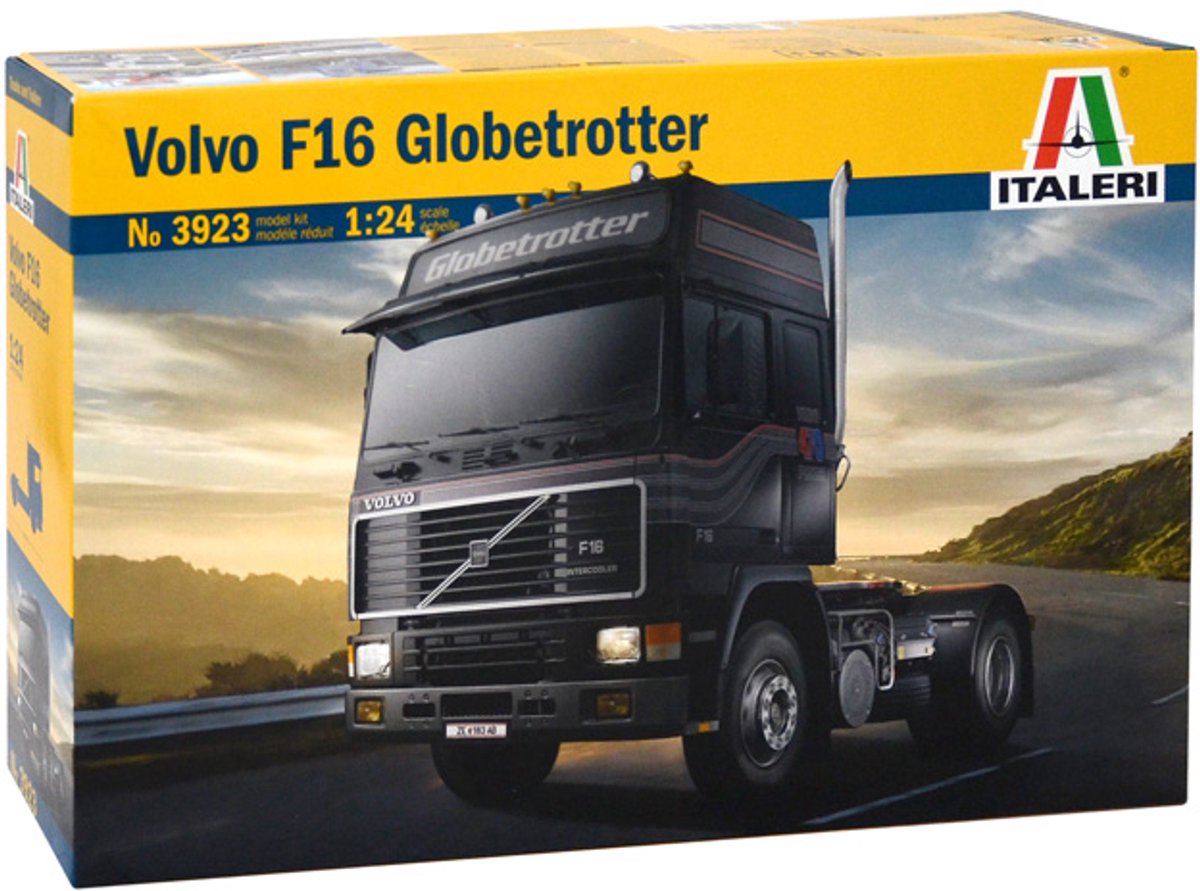 Italeri Modellbausatz LKW – 3923 Volvo F16 Globetrotter Kunststoff – 1:24 – Modellbau
