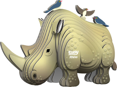 Eugy 3D-Puzzle – Nashorn – Wildtiere – nachhaltig – alle sammeln – 6 Jahre