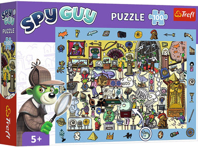 Trefl-Puzzle 100 Teile – Spionage-Museumsabenteuer – Die I-Familie.