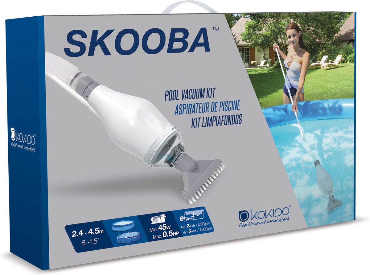 Kokido Skooba Schwimmbadsauger – Bodenstaubsauger für Schwimmbäder