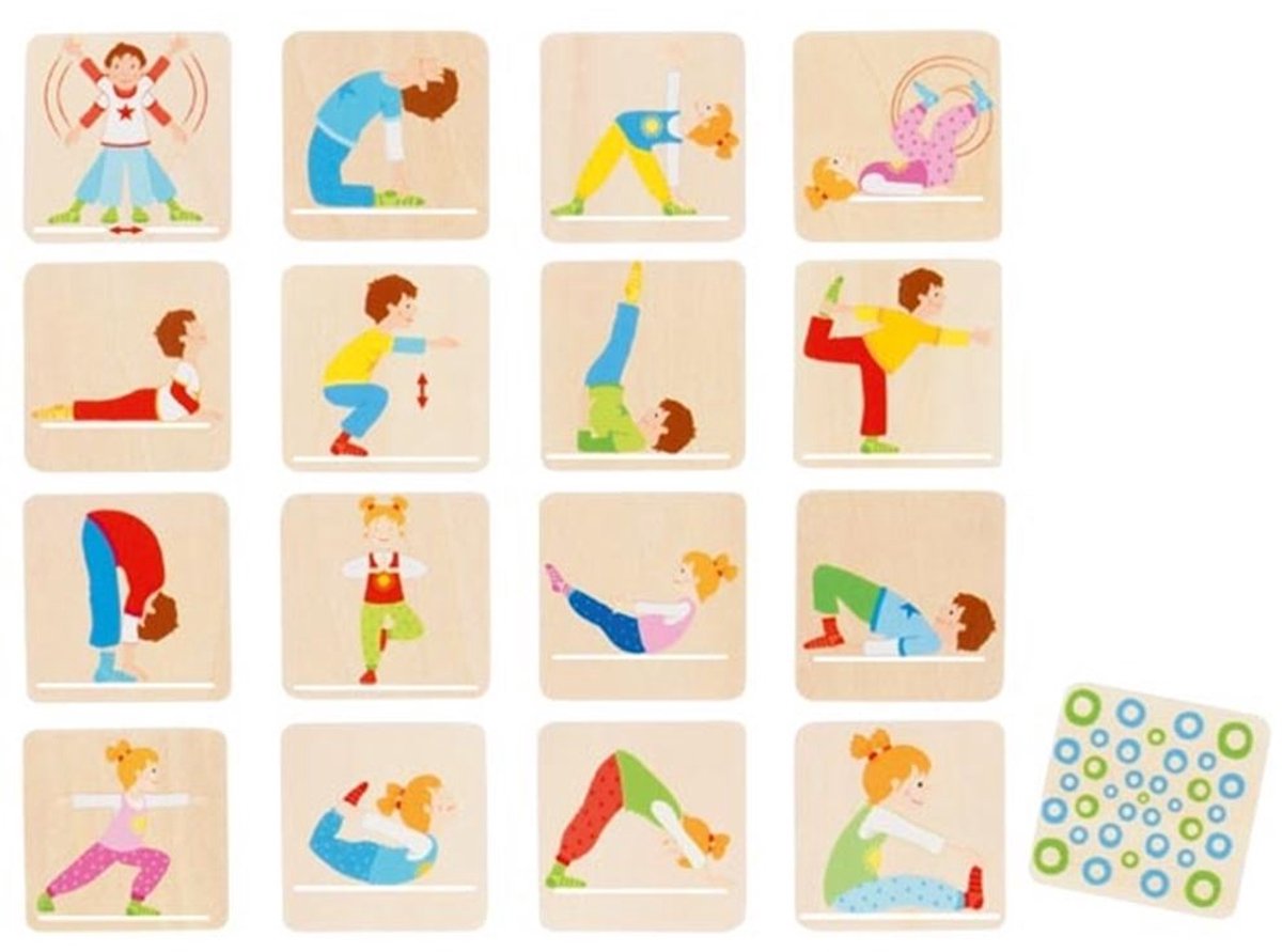 Goki Wooden Memo Gymnastik, 32dlg.