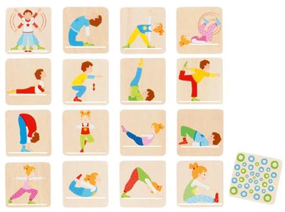 Goki Wooden Memo Gymnastik, 32dlg.