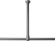 Sealskin seallux – Deckenhalterung für Duschvorhangstange 60 cm – Edelstahl – mattes Aluminium
