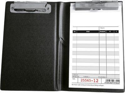 Sigel expres – Kassenblockhalter – mit 2 Klemmmechanismen – schwarz – si-kc626