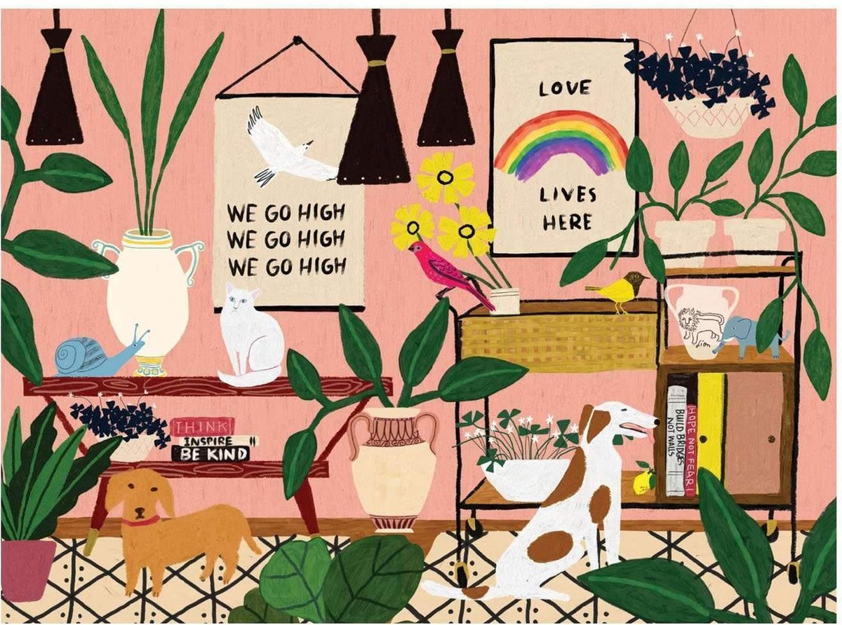 Anne Bentley Love Lives Here 1000-teiliges Puzzle