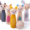 Bigjigs Holzkegelspiel Tierfiguren