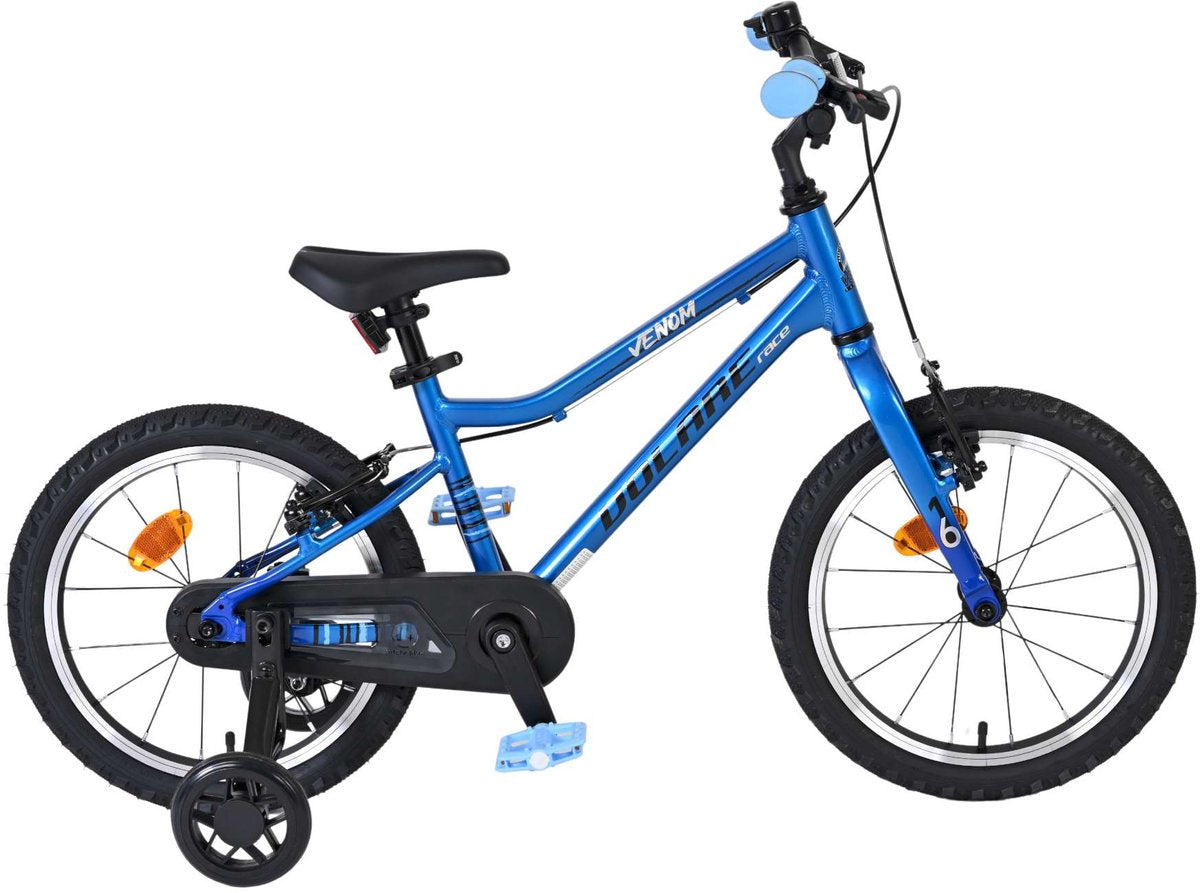 Volare Venom Kinderfahrrad – Jungen – 16 Zoll – Blau – zwei Handbremsen