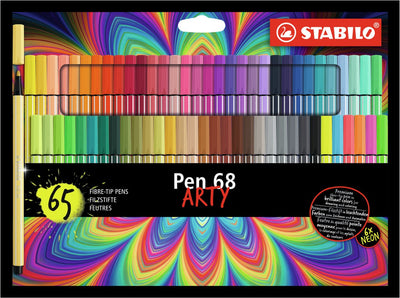 Stabilo Pen 68 Filz -Tip Pen Arty Set mit 65 Teilen