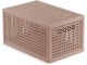 Curver Kaya Aufbewahrungskorb – 7 l – 18,8 x 30 x 15,4 cm – warmes Taupe