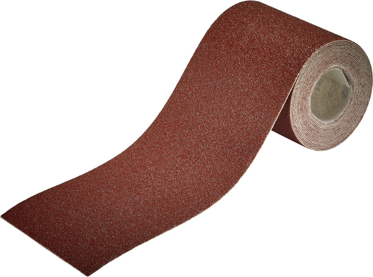 Wolfcraft – Schleifpapier, Körnung 60 – 5 Meter auf Rolle – 93 mm – für Holz, Metall – 5810000