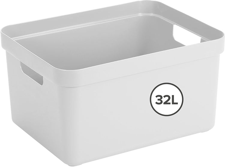 Sunware Sigma Home Aufbewahrungsbox 32l – 44,5 x 34,5 x 24,3 cm – weiß