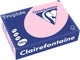 Clairefontaine Trophäe Pastell, farbiges Papier, A4, 210 g, 250 Blatt, rosa