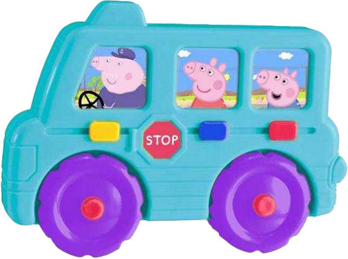 Peppa Pig - Spielfigur - Bus mit Geräuschen - Lernspielzeug
