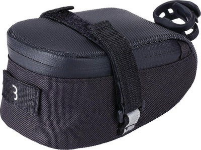 BBB Cycling EasyPack Satteltasche Fahrrad 0,37 Liter – Rennradtasche – Fahrradtasche – wasserabweisend – Schwarz – Größe S – BSB-31S