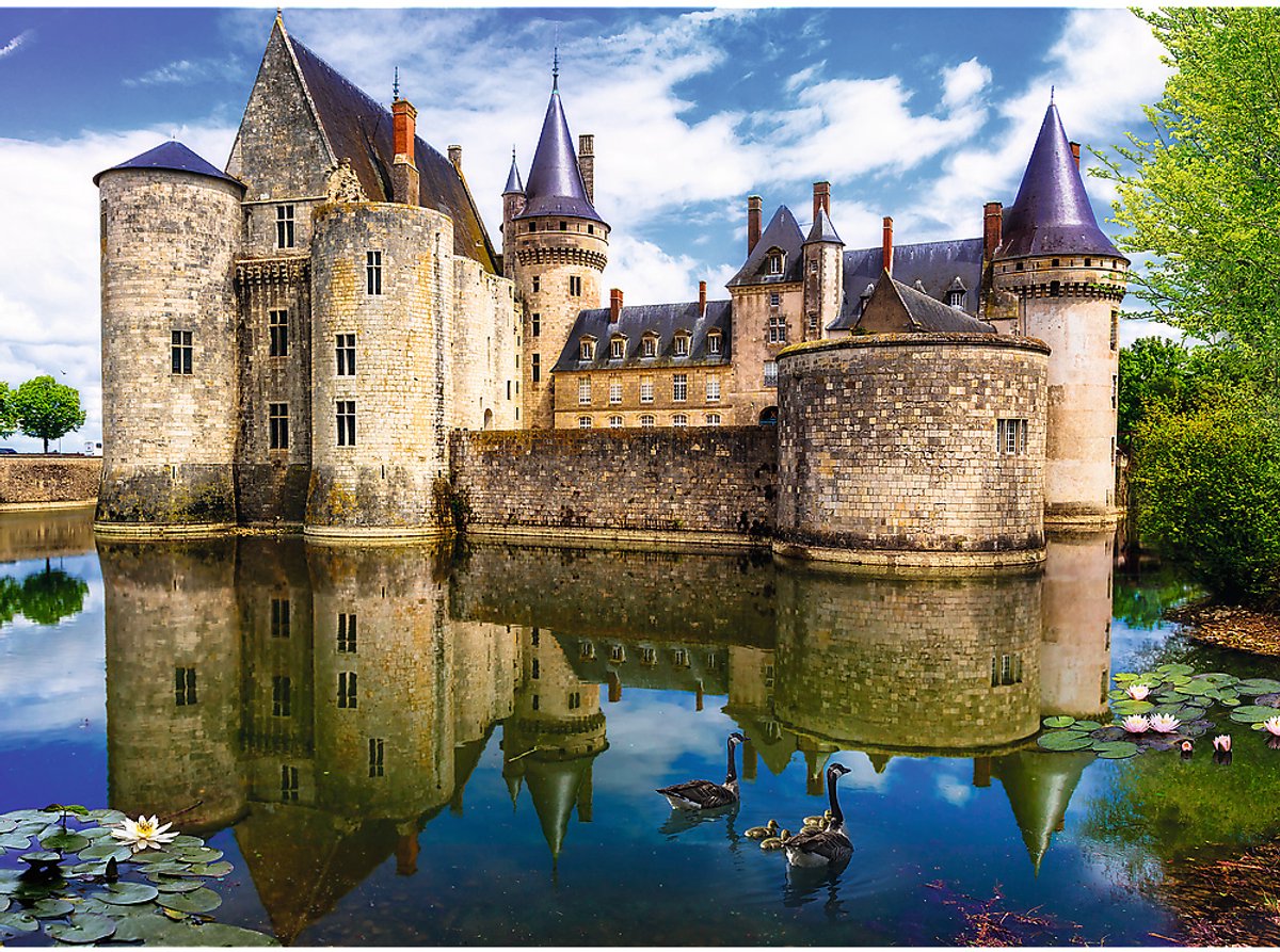 Trefl Puzzle Schloss Sully-sur-Loire Frankreich 3000 Teile Landschaft.