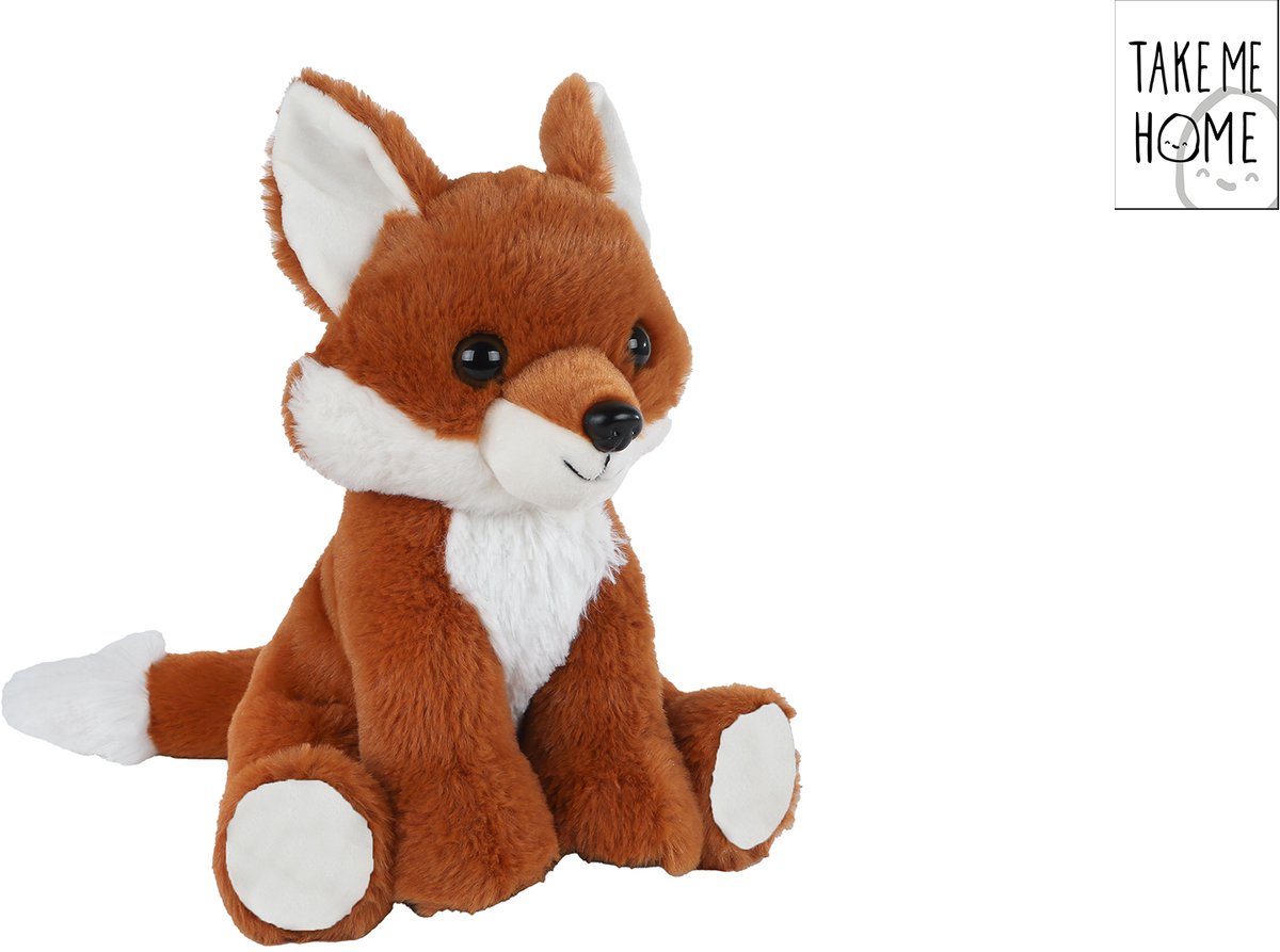 Nimm mich mit nach Hause Plüschfuchs sitzend - 28cm