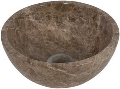 Plieger Mini-Rundwaschbecken - 26x26x12cm - marmorbraun