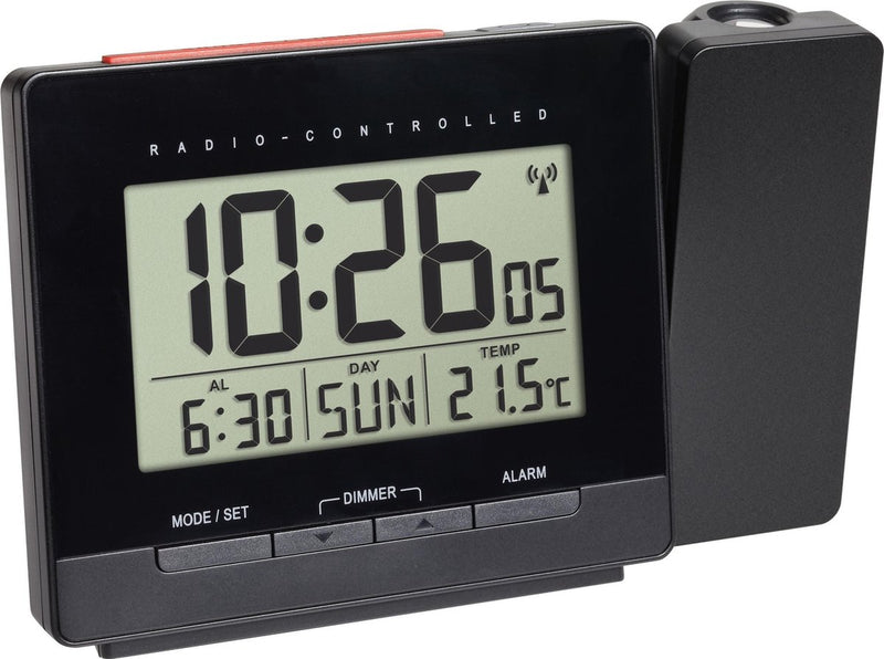 Tfa Dostmann 60.5016.01 Wecker Funk digital schwarz