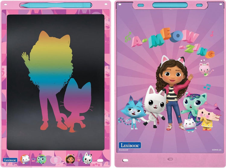 Lexibook Gabby Dollhouse 11'' mehrfarbiges E-Ink-Tablet zum Lernen und Zeichnen mit Vorlagen
