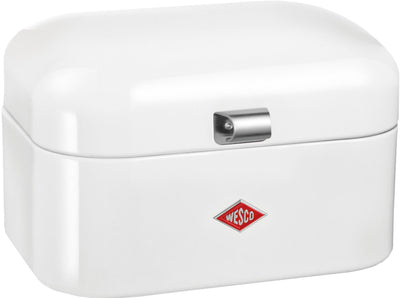 Wesco Single Grandy Brotkasten | 7,5 Liter - Größe M | Metall - weiß | Brotaufbewahrung