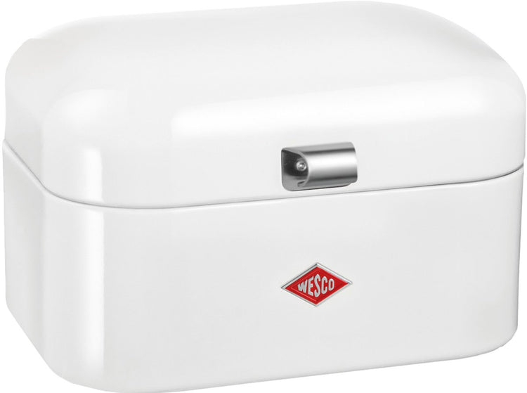 Wesco Single Grandy Brotkasten | 7,5 Liter - Größe M | Metall - weiß | Brotaufbewahrung