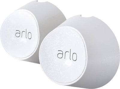 Magnetische Wandhalterung von Arlo (weiß) – Wandhalterung – zertifiziertes Zubehör – magnetische Wandhalterung, wetterfest – kompatibel mit Ultra 2, Ultra, Pro 5, Pro 4, Pro 3 Sicherheitskameras, 2er-Set – VMA5000-10000S