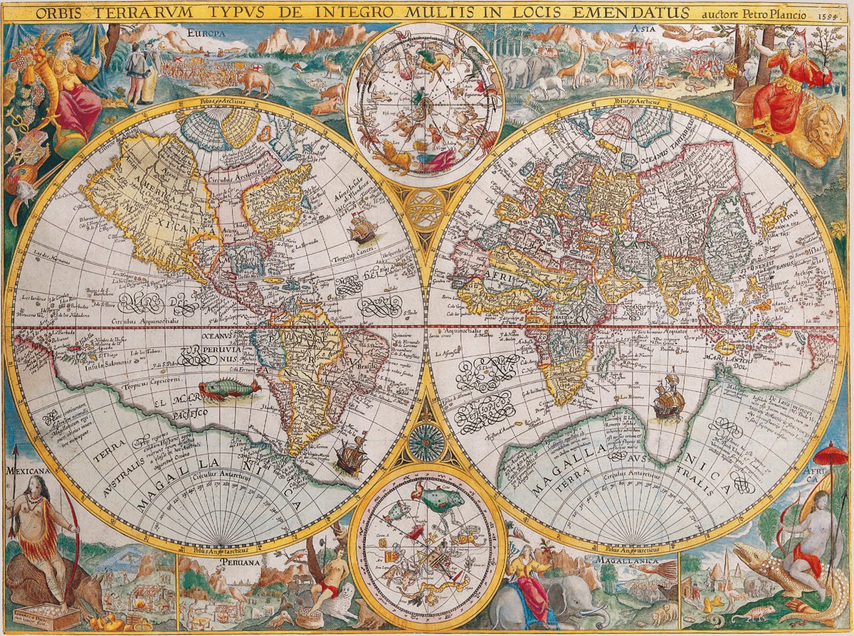 Ravensburger Jigsaw Puzzle World Map 1594, 1500st.