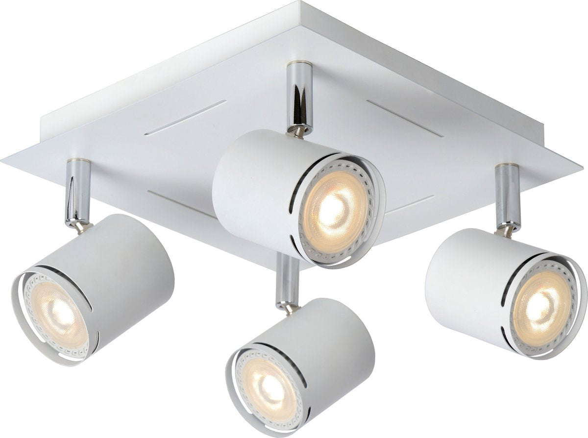 Lucide rilou - Deckenstrahler (Deckenleuchte) - LED dimmbar - gu10 - 4x5w 3000k - weiß
