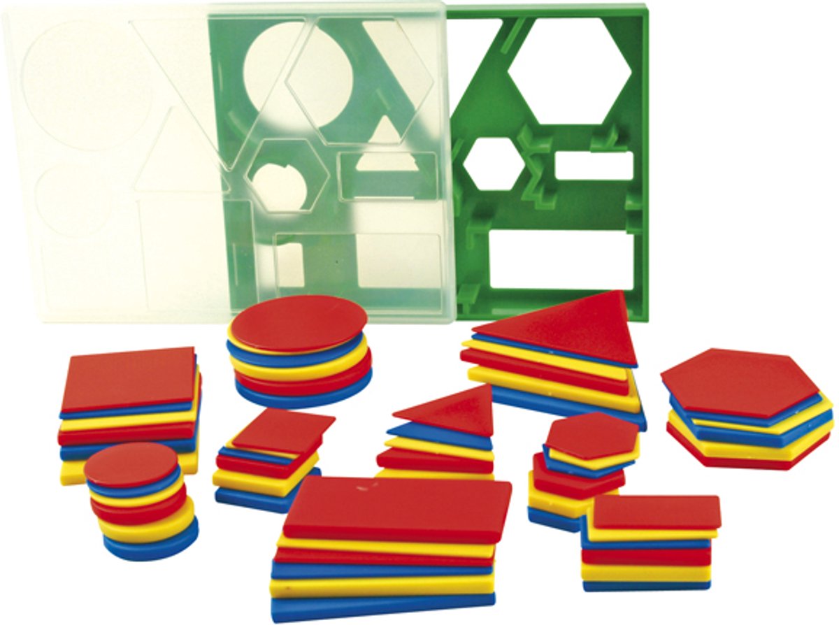 Weplay Geo-Set 60 – Lernset mit geometrischen Formen für Kinder, ideal zum Erlernen von 2D-Formen – ab 4 Jahren