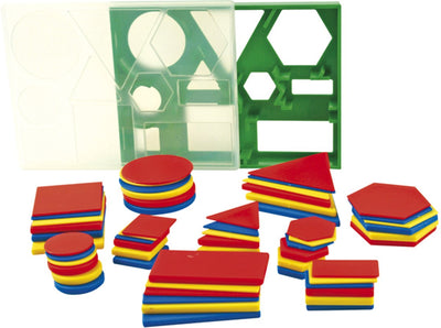 Weplay Geo-Set 60 – Lernset mit geometrischen Formen für Kinder, ideal zum Erlernen von 2D-Formen – ab 4 Jahren
