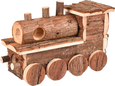 Flamingo Lokomo - Nagetierhaus Nagetier - Haus Lokomo Holz 25,5x11x16cm - 1St - 130283 - 1Stk