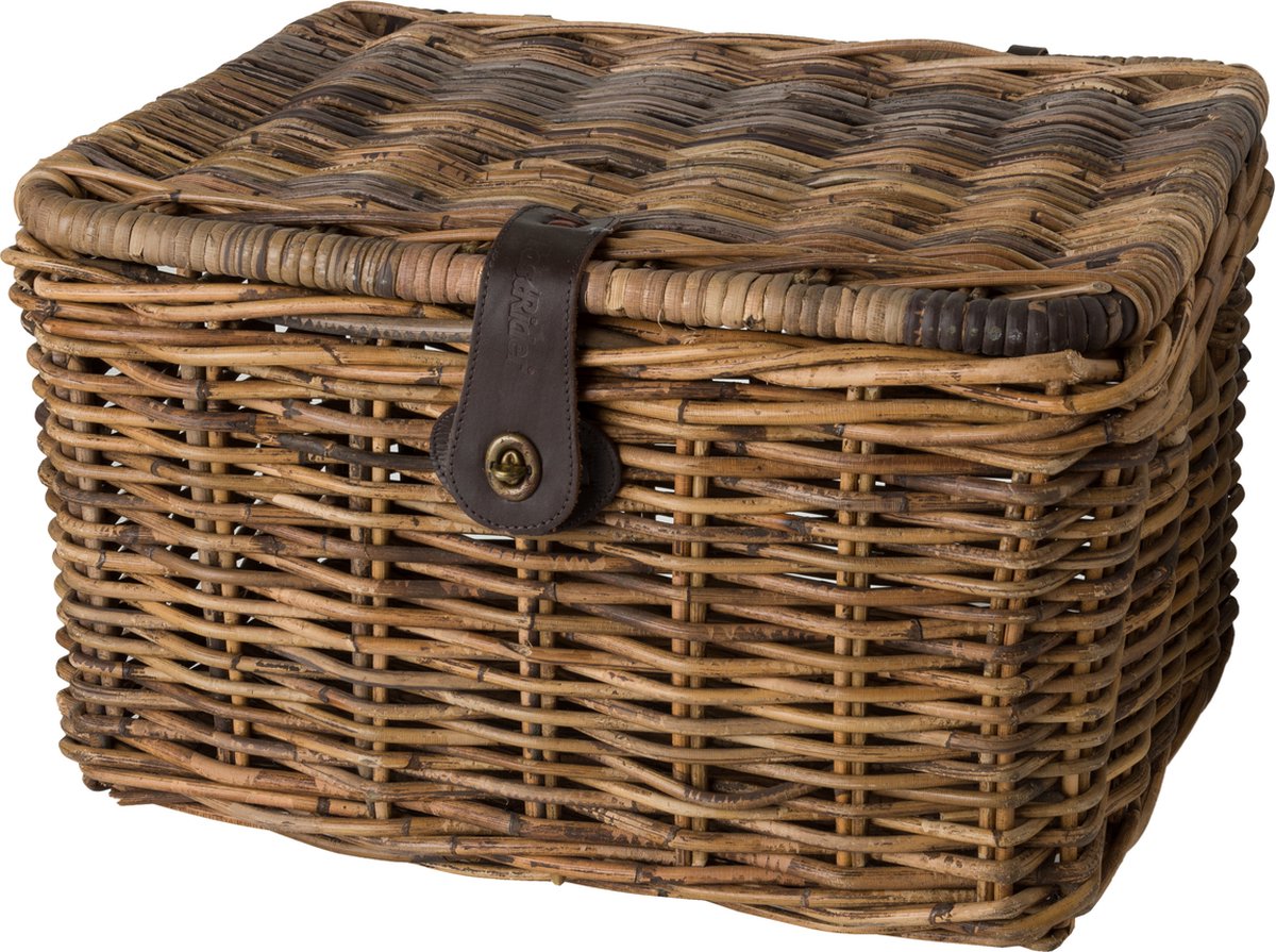 Fastrider Sera Korb Rattan groß braun mit Klappe